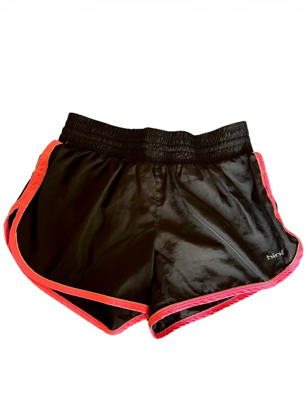 Hind grey athletic shorts women’s size small lined drawstring